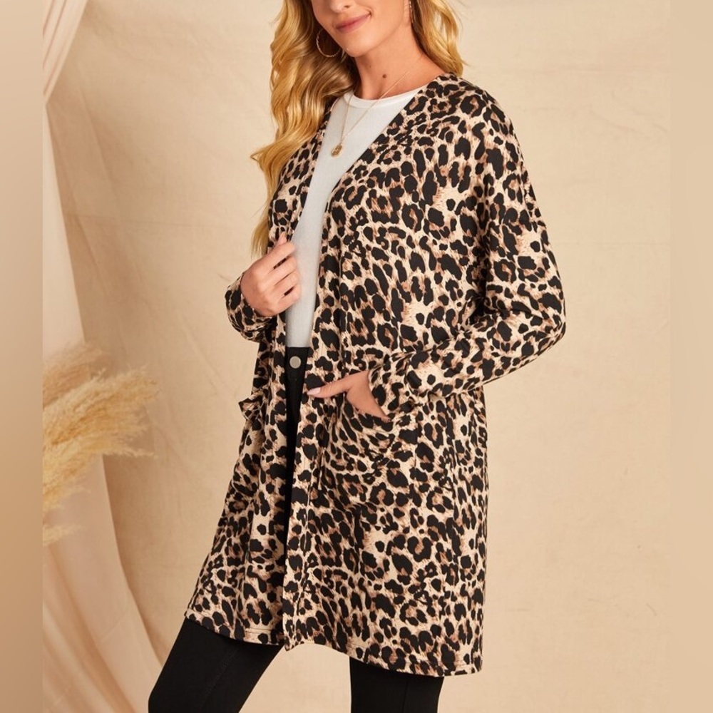 GeeGee Cardigan Leopard Print